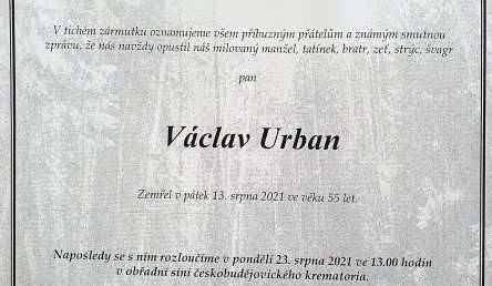 Smutná zpráva z českobudějovické záchranné služby